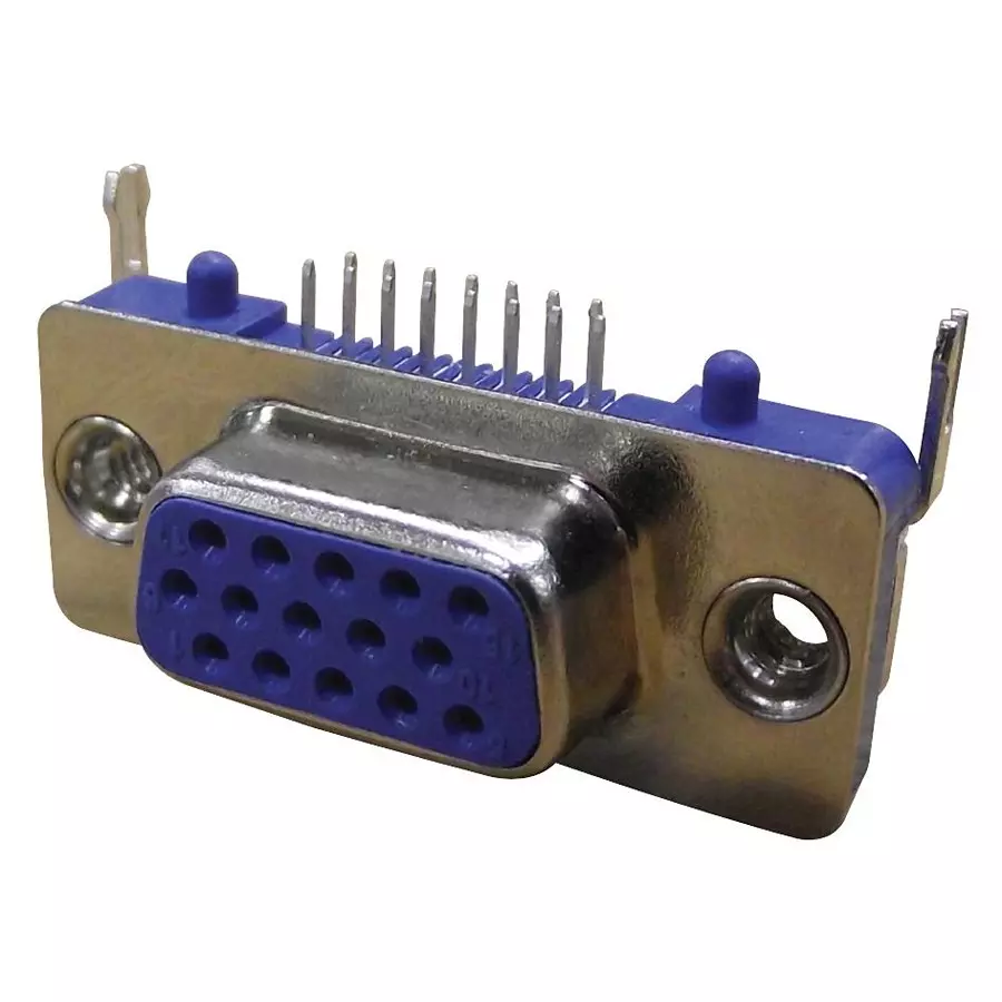 EDAC SOCKET HD D SUB PCB R/A SLIM 15WAY, 634-015-274-992