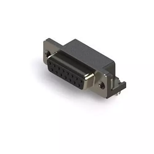 EDAC HD D SUB CONN, R/A RCPT, 15POS, DA, SLDR, 622-015-260-542