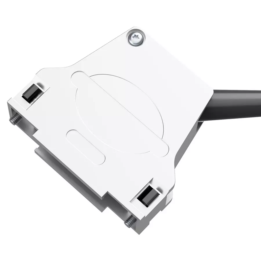 POSITRONIC D SUB BACKSHELL, 45 DEG, SIZE DB, D25000CSE50/AA.