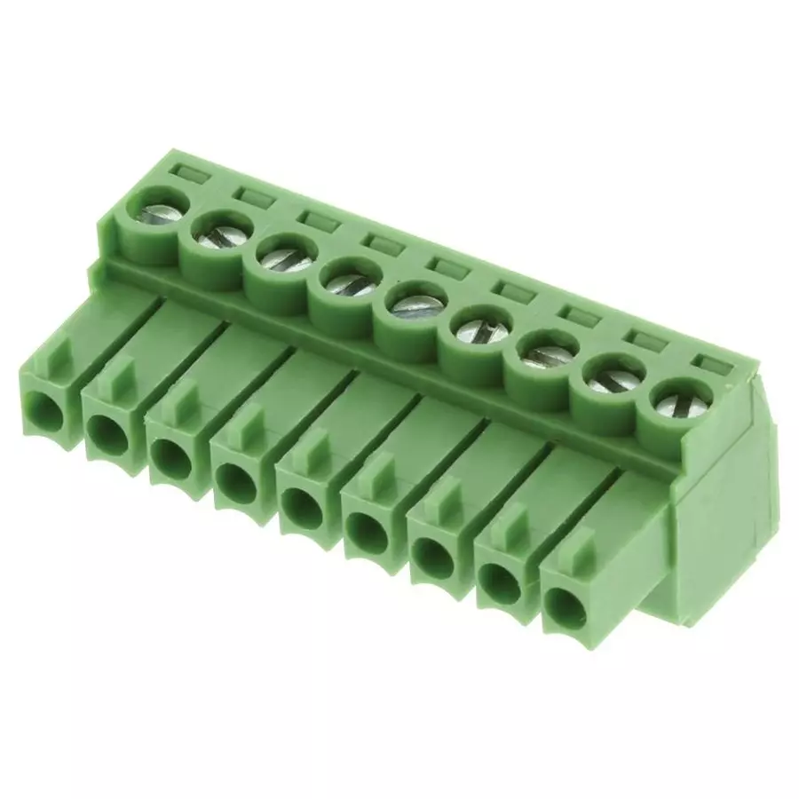 AMPHENOL ANYTEK TERMINAL BLOCK PLUGGABLE, 9 POSITION, 26-16AWG, 20020004-C091B01LF