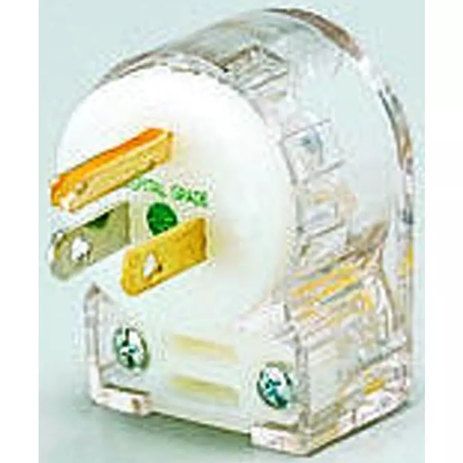 HUBBELL WIRING DEVICES HOSPITAL GRADE PLUG, 2P3W, 15A 125V, NEMA 5-15P, HBL8215CAT