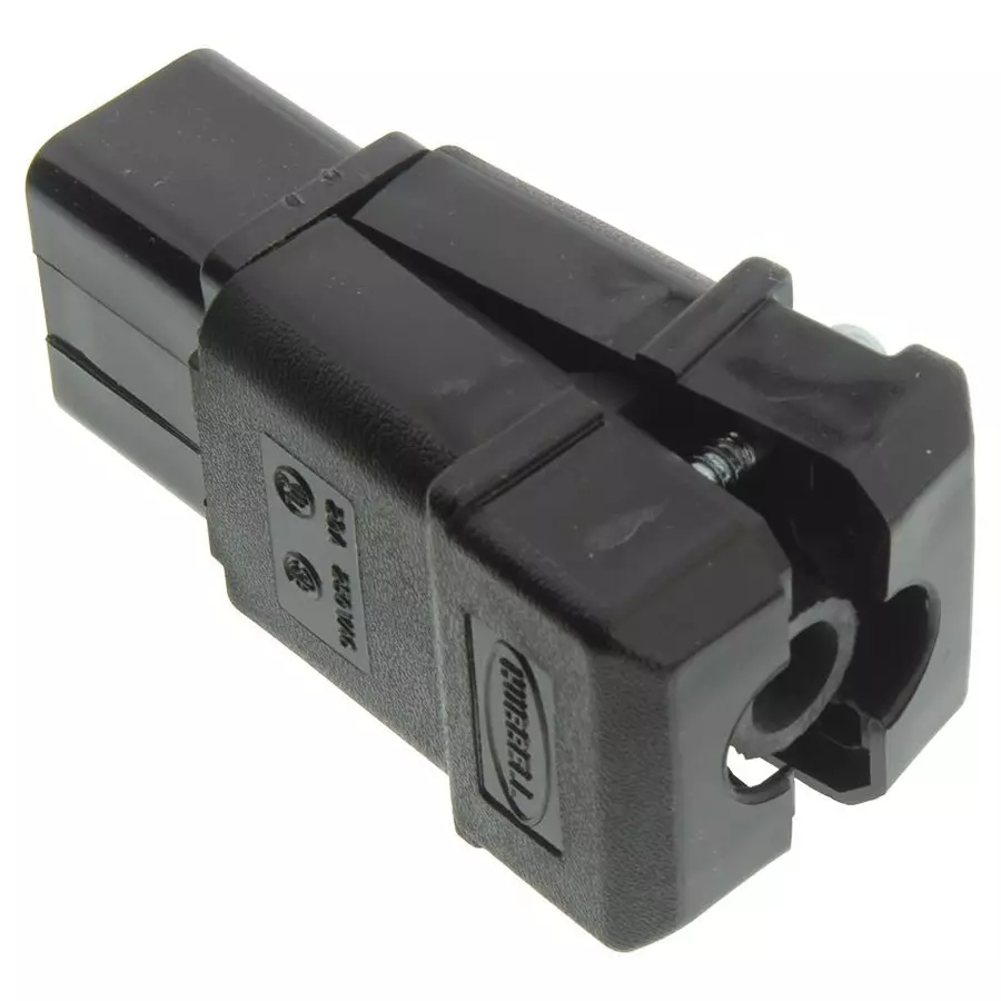 HUBBELL WIRING DEVICES POWER ENTRY CONNECTOR, 20A 250V, 2P+E, H320C.