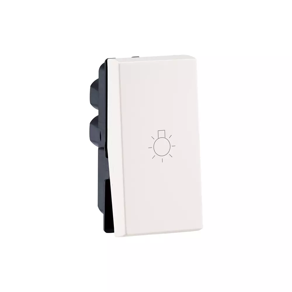 Legrand Switch with Light Marking Myrius Classic White 6 Amp 1 Module 1 Way, 6792 03