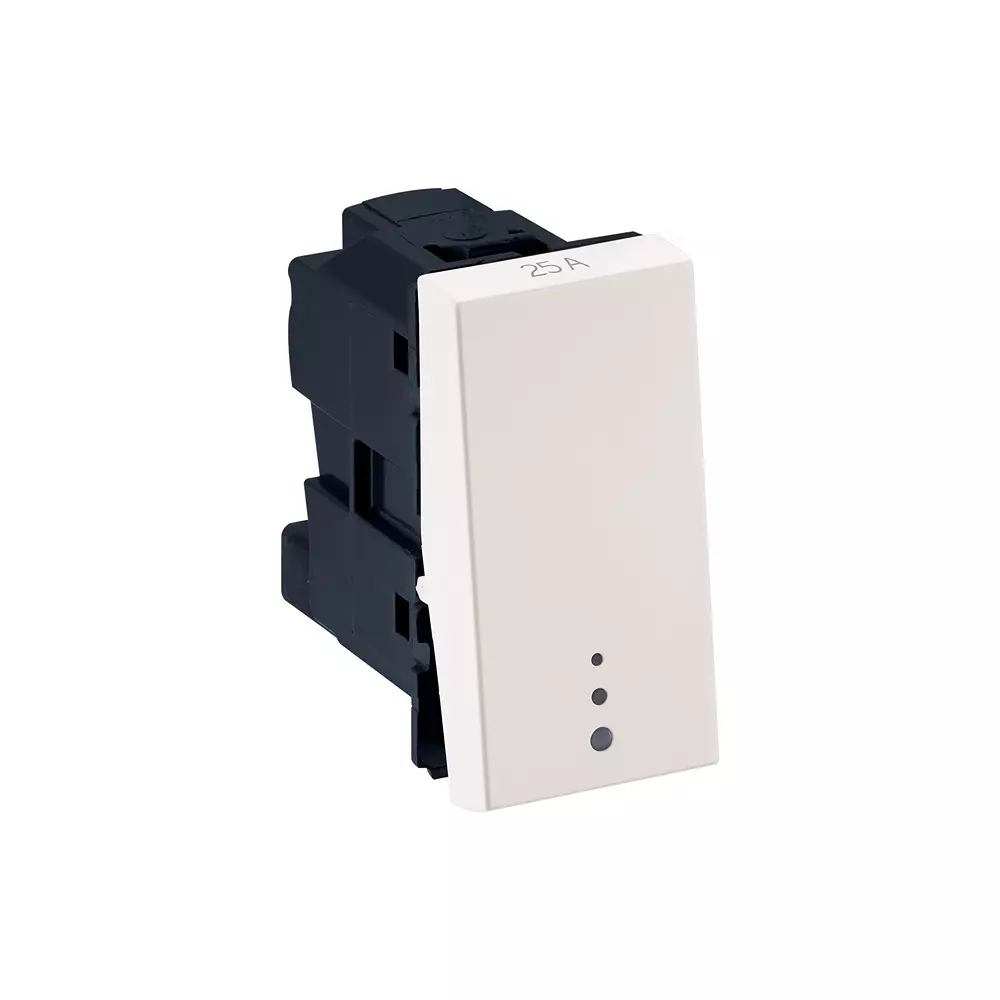 Legrand Switch with Indicator Myrius Classic White 25 Amp 1 Module 1 Way 1 Pole, 6792 16