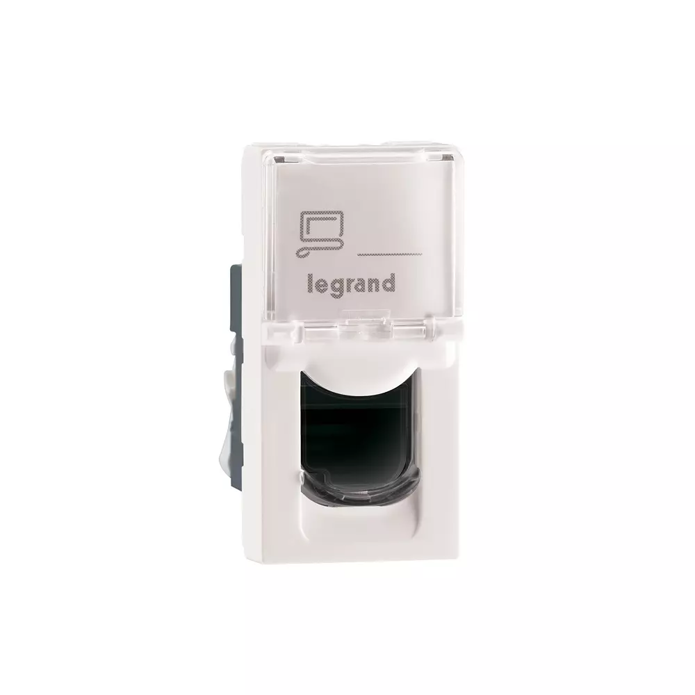 Legrand Information Socket RJ45 - Cat 5E Myrius Classic White 1 Module, 6792 64