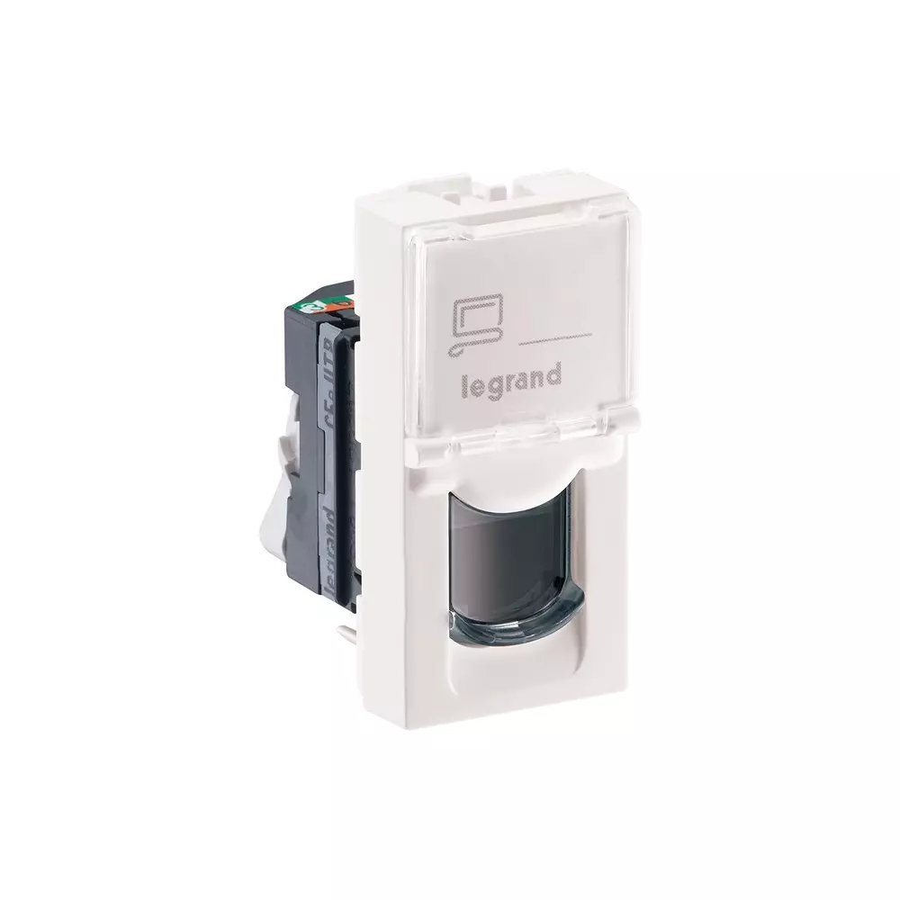 Legrand Information Socket RJ45 - Cat 5E Myrius Classic White 1 Module, 6792 64