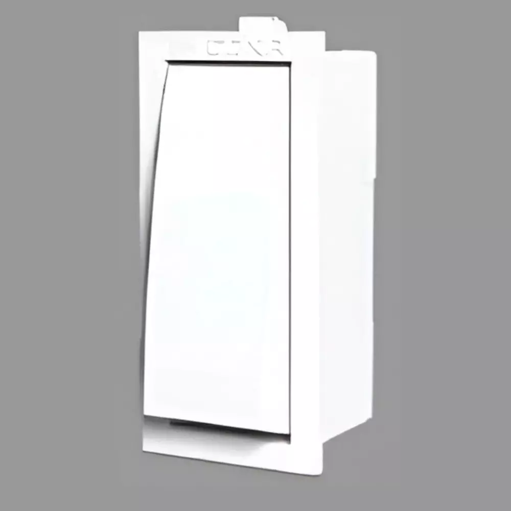 Cona Status 1 Way Switch With Porcelain Base 16 AX White, 9796
