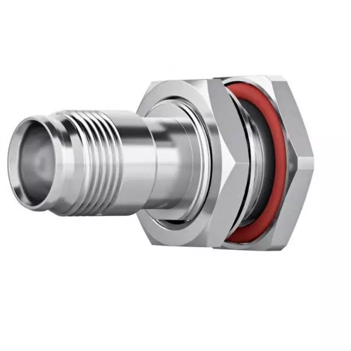 Telegartner Nex10 Series Bulkhead Circular Coaxial Connector Solder Termination Straight Body, J01491A0007