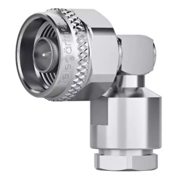 Telegartner Plug Cable Mount Circular Coaxial Connector Solder Termination Angle Body, J01020A0179
