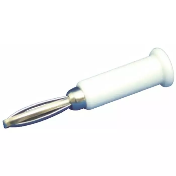 Sato Parts White Male Banana Plug 4 mm Connector Solder Termination 3A 30V, TJ-560-W (Pack of 5)