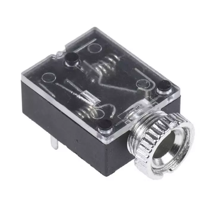 Decelect Jack Connector 3.5 mm PCB Mount Stereo Socket, IES101-4 (Pack of 5)