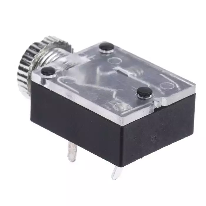 Decelect Jack Connector 3.5 mm PCB Mount Stereo Socket, IES101-4 (Pack of 5)