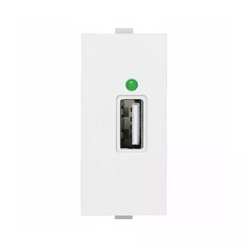 K9 Usb Charger With C Type 1 Module White, 9145 (Pack of 20)