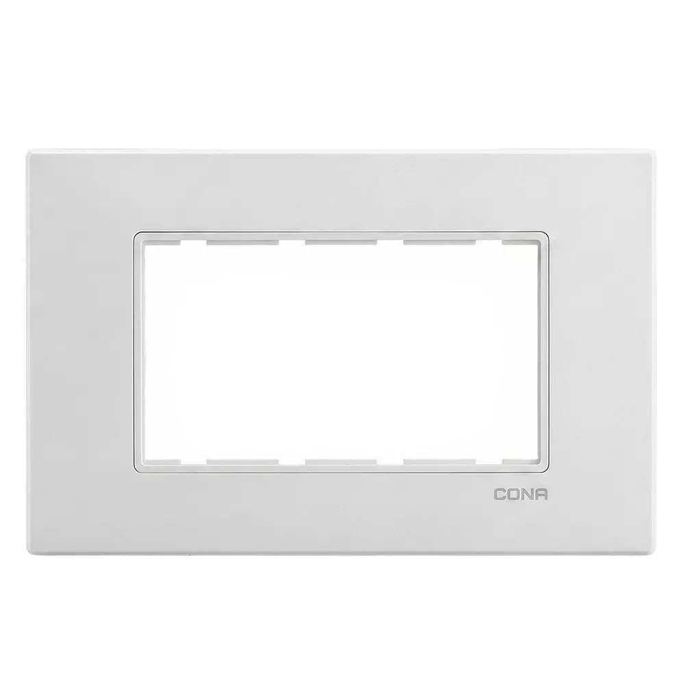 Cona GlazTouch Modular Plate White 4 Modules, GT 1104 (Pack of 10)