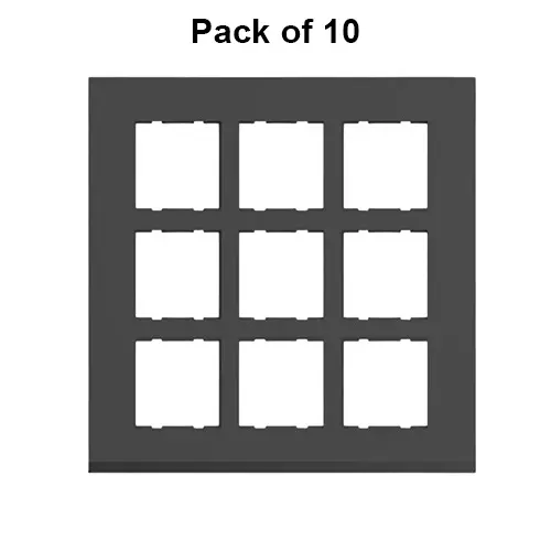 Cona Striqa Modular Plate Black 18 Modules, STM 1110 (Pack of 10)