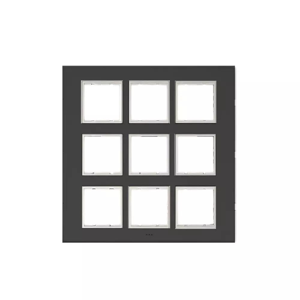 Cona Glasglow Modular Plate Black 18 Modules, GM 1118 (Pack of 10)