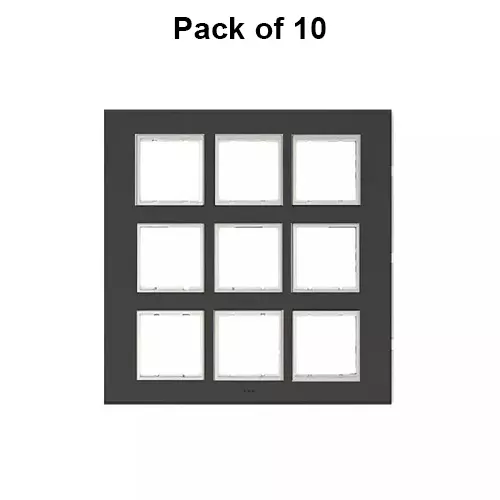 Cona Glasglow Modular Plate Black 18 Modules, GM 1118 (Pack of 10)