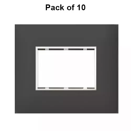 Cona Sleekwood Modular Plate Black 3 Modules, SWN 1103 (Pack of 10)