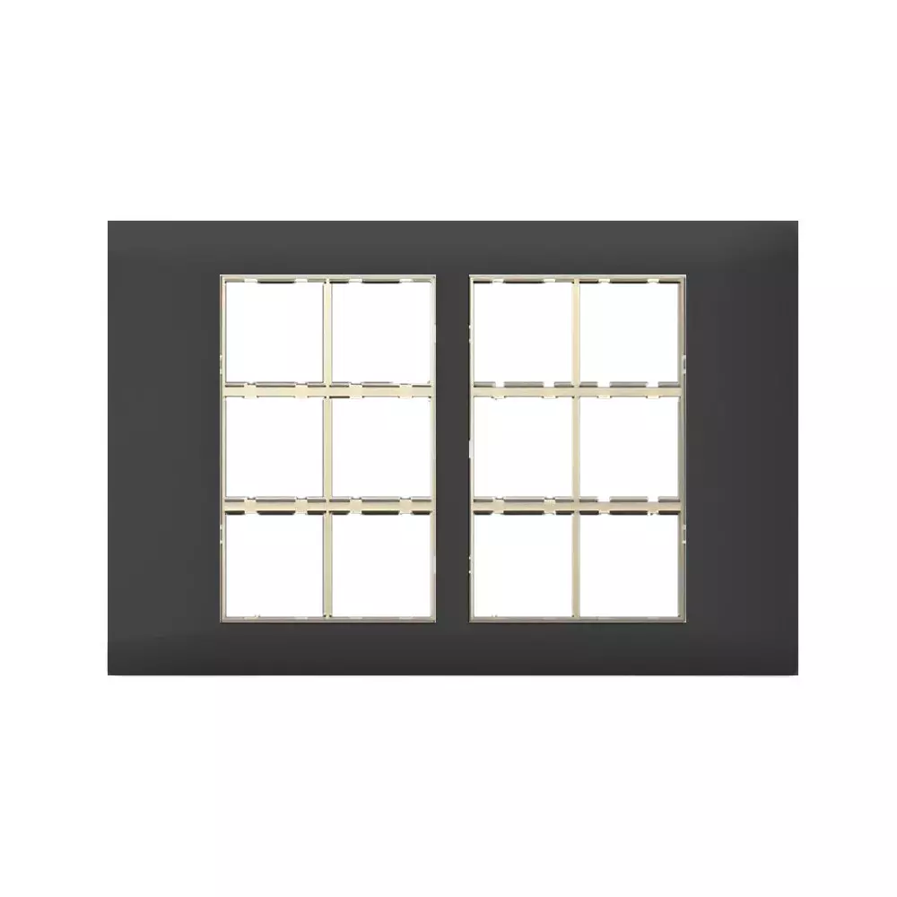 Cona Sleekwood Modular Plate Black 24 Modules, SWN 1124 (Pack of 10)