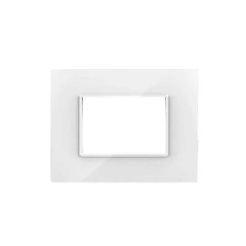 Cona Silque Modular Metal Plate White 3 Modules, ORM 1103 (Pack of 10)