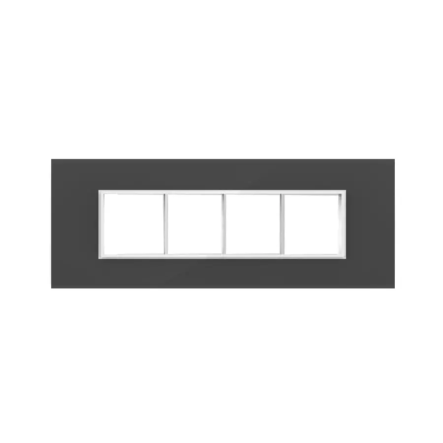 Cona Silque Modular Metal Plate Black 8 Modules(Horizontal), ORMM 1108 (Pack of 10)