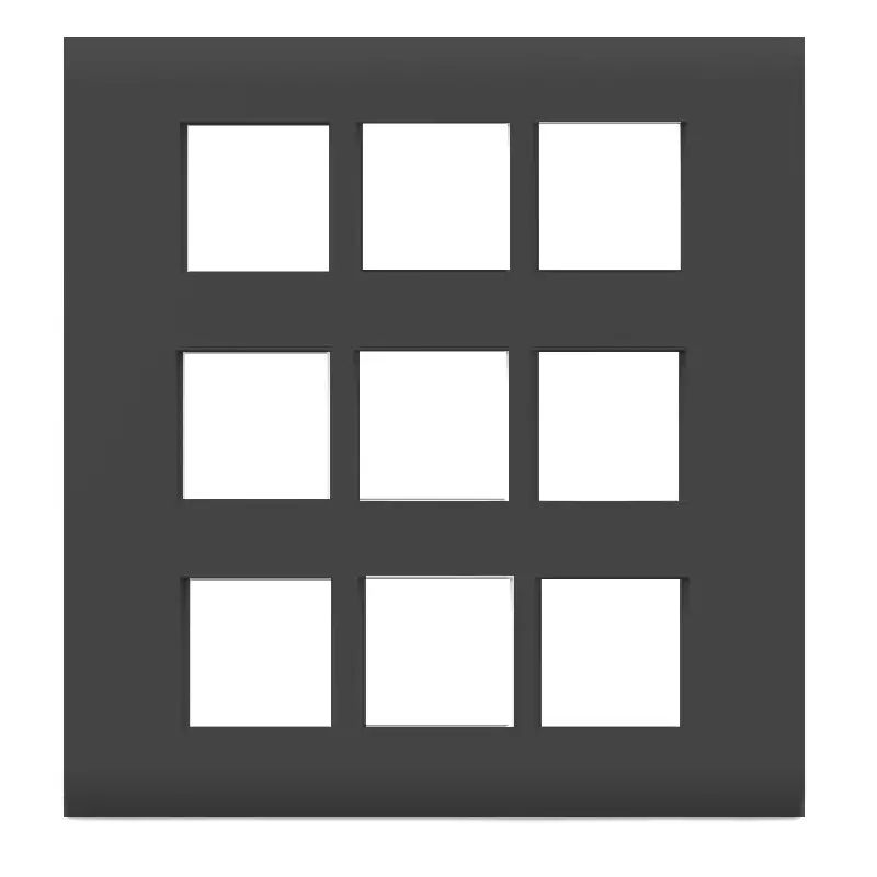 Cona Forte Modular Metal Plate Black 18 Modules, ORPM 1118 (Pack of 10)