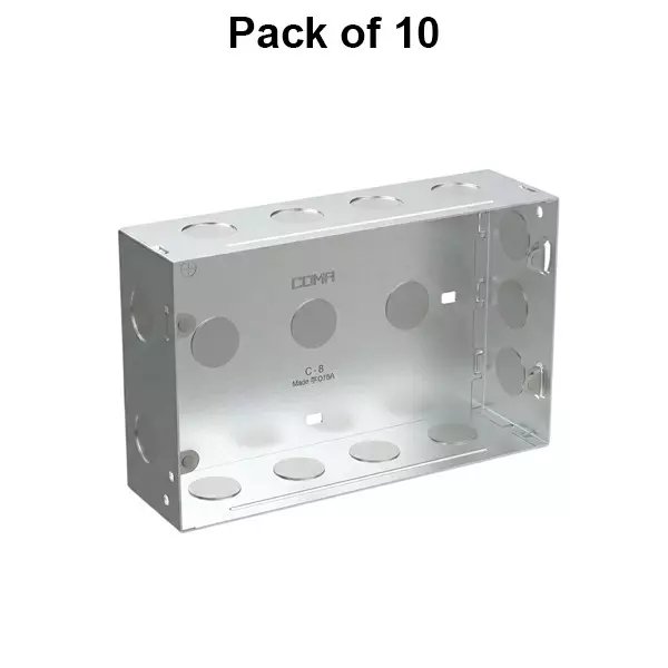 cona-gang-box-connex-16-module-silver-cmb-1108-pack-of-10-pcs