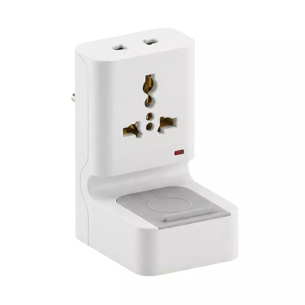 Cona 3 in 1 MultiPlug Standy White, MP-5022 (Pack of 10 Pcs)