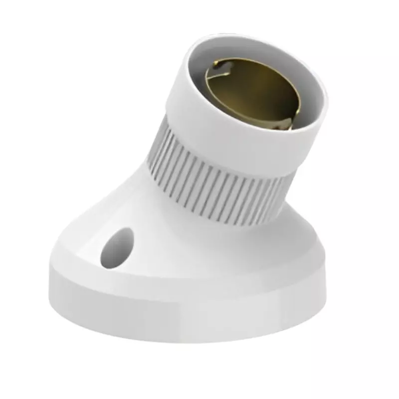 Cona Angle Bulb Holder Metal Ring Kenzo White, 3961 (Pack of 20 Pcs)