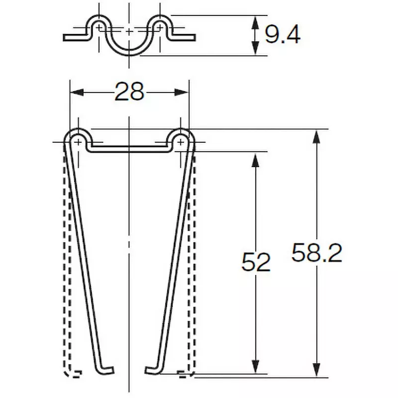 Omron Shared Socket Holding Bracket for Square Socket, PYC-1 (Pack of 10)