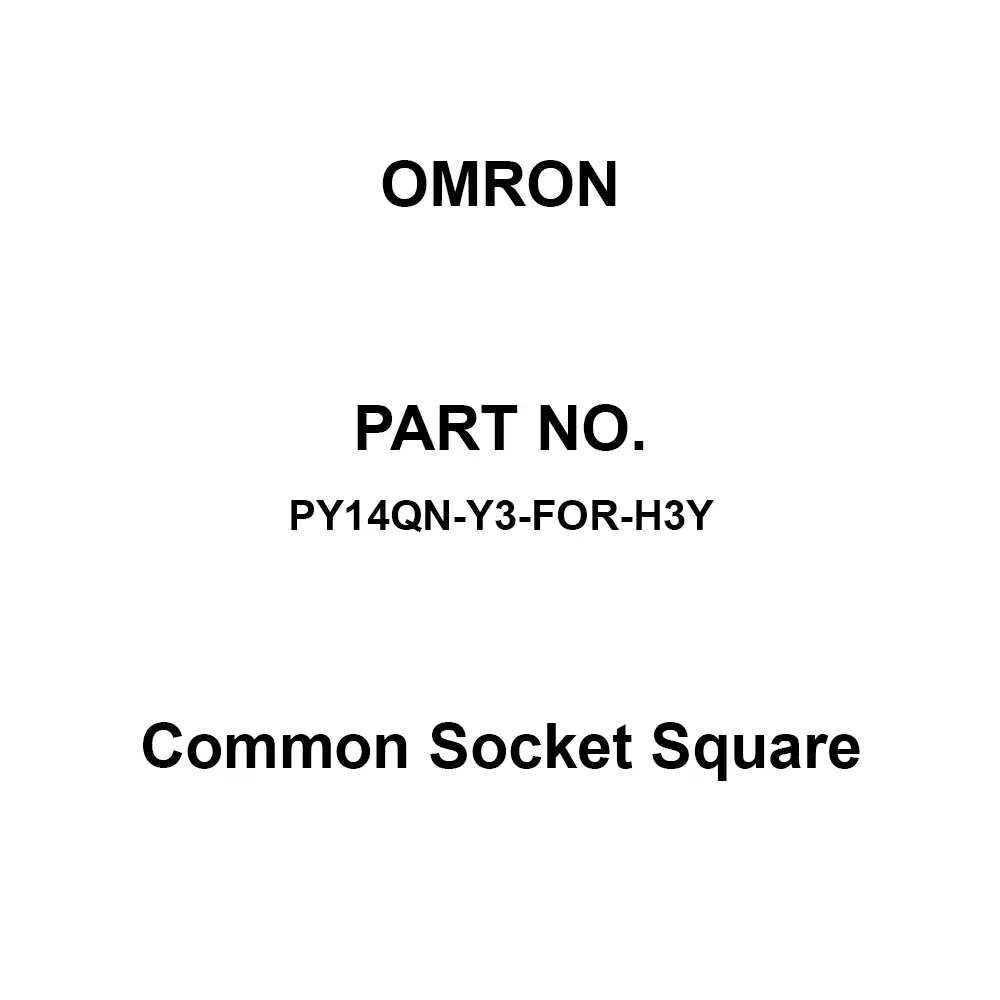 Omron Shared socket Square Wrapping Terminal, PY14QN-Y3-FOR-H3Y