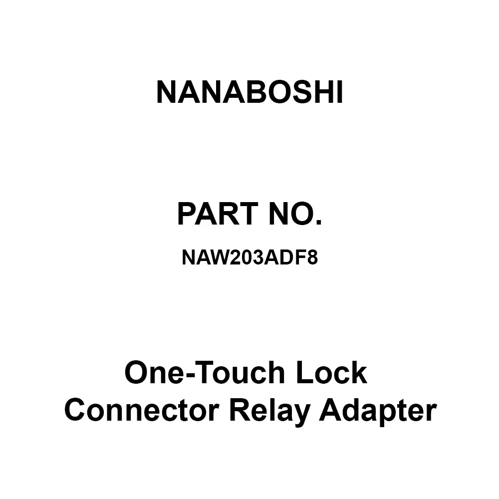 Nanaboshi One-Touch Lock Connector Relay Adapter 20 Male Contact, NAW203ADF8