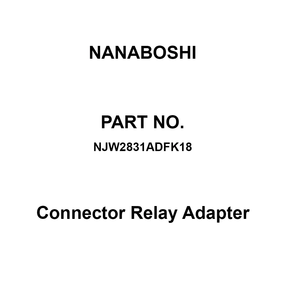 Nanaboshi Connector Relay Adapter 28 Female Contact, NJW2831ADFK18