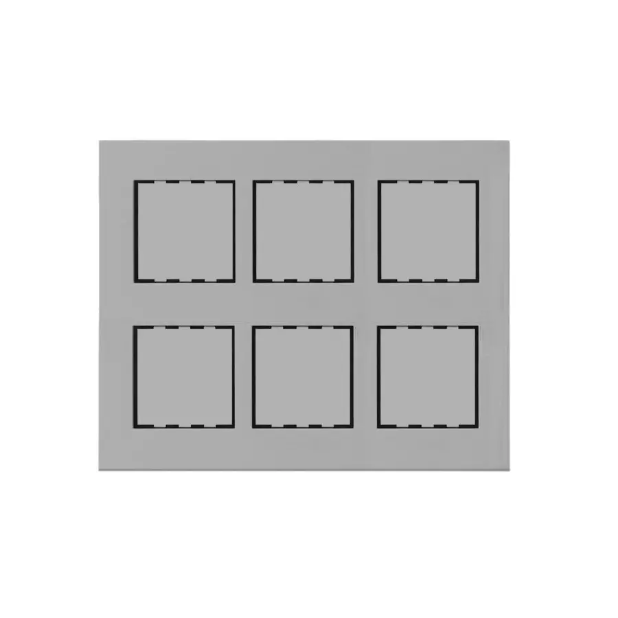Polycab Etira Grid Frame With Cover Plate Grey 12 Module Polycarbonate for Industrial & Commercial Use