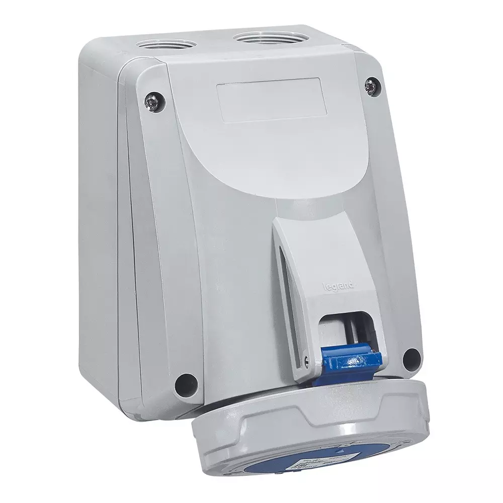 Legrand P17 Tempra Pro Series 32 A 200-250 V Surface Mounting Socket 2P+E Plastic Housing IP66/67, 5554 54