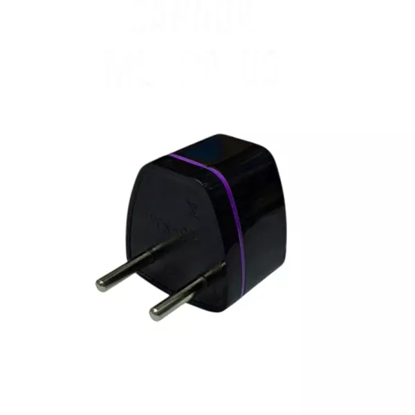 Setmi India Canada Multiplug Adapter in Black Color, Surge Protection & Heat Resistant for International Travel