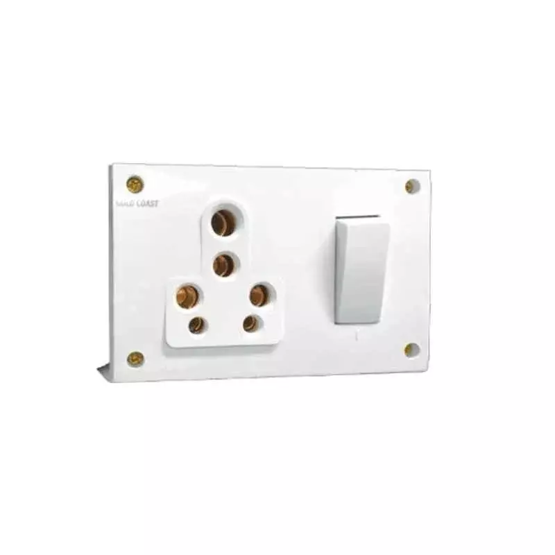 Gold Coast Astra Double SS Combined Box White Plastic for Home & Office Use, 2137-WH