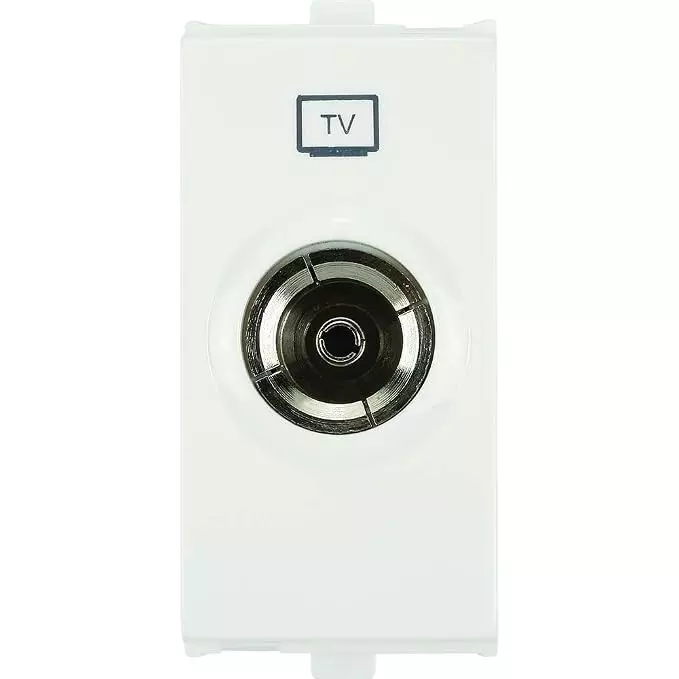 Anchor Penta Tv Socket Outlet White 1 Module, 65502 (Pack of 20)
