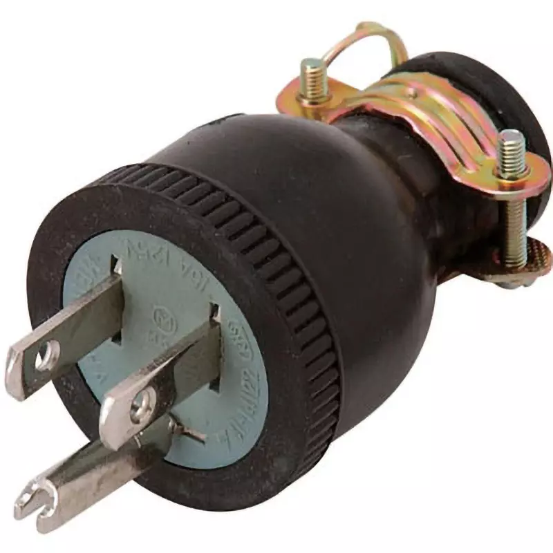 SK11 Ground Rubber Plug AC125 V Rated Voltage 15 A Rated Current Ground 2 P 15 A 125 V Outlet Shape, HP-3