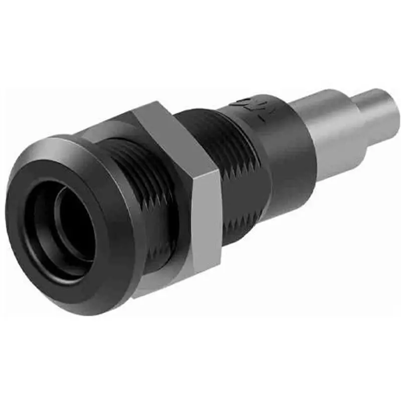 Esco Panel Mount Socket AC 30 V DC 60 V Rated Voltage 25 A Rated Current Φ4 mm Compatible Plug, EA940DP-571