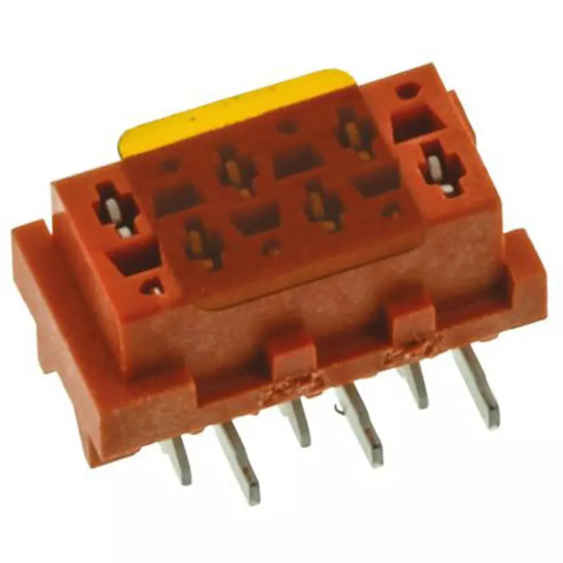 TE CONNECTIVITY PCB Socket Solder Connection 6 Pole, 7-188275-6 (Pack of 900)