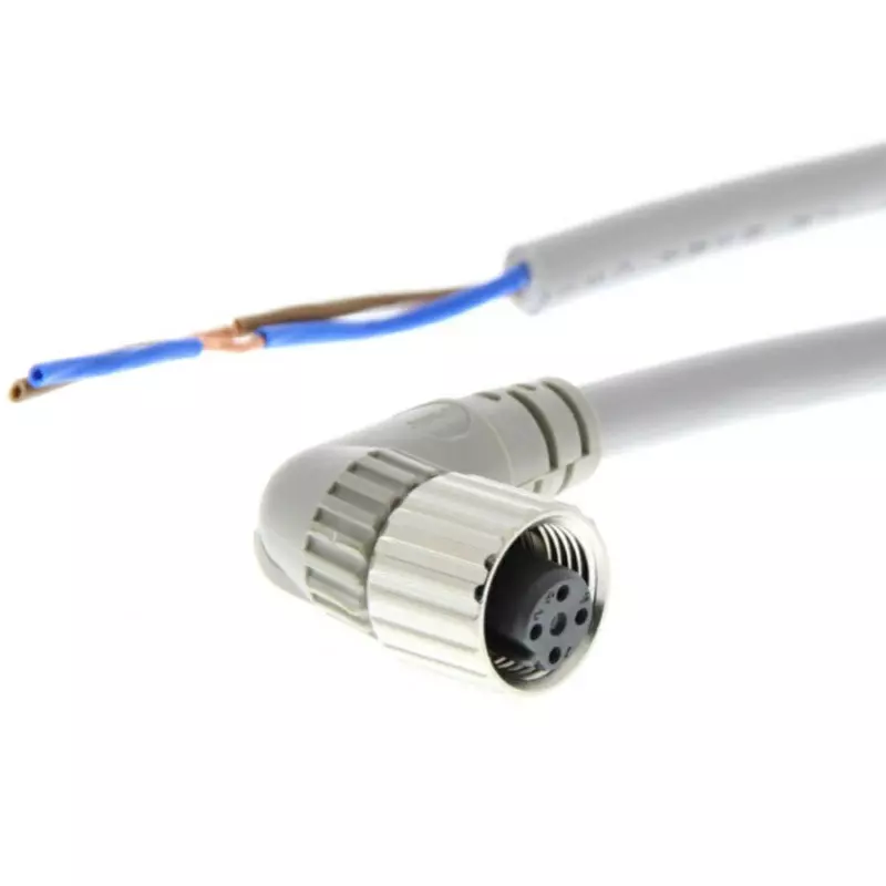 Omron Round M12 Connector with Cable Socket XS2 AC 250 V, XS2F-A422-CB0-F