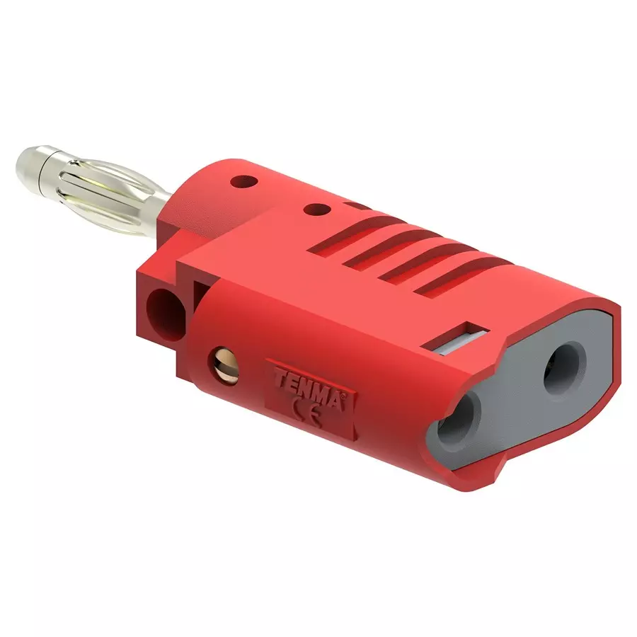 MULTICOMP PRO Banana Plugs & Jacks BANANA PLUG, STACKING, 4MM, 36A, RED, 76-1688