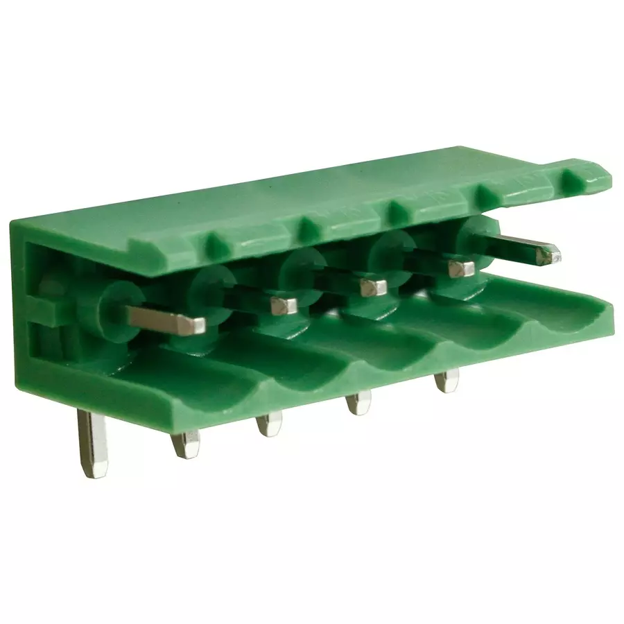 CAMDENBOSS Terminal Block, Header, 5Pos, R/A, Th, CTBP9350/5AO (Pack of 10)