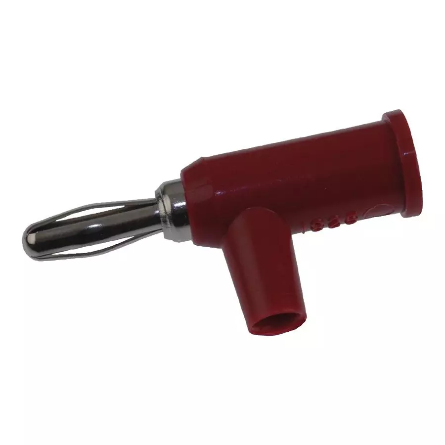 POMONA Banana Plug, Stackup, 15A, Screw, Red, 1825-2 (Pack of 10)