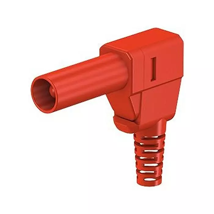 Staubli PLUG, 4MM, RED, PK5, 22.1042 + 22.2370-22 (Pack of 5)