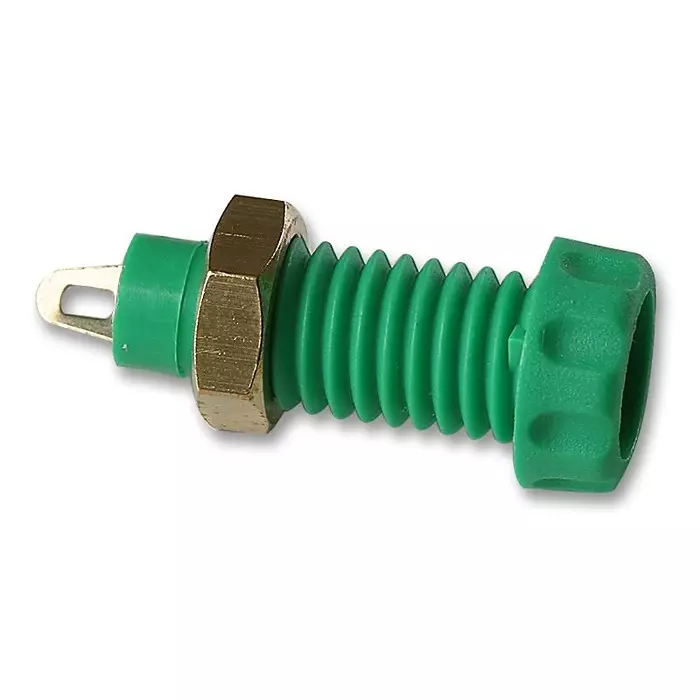 CLIFF ELECTRONIC COMPONENTS SOCKET, 4MM, PANEL, S14-GREEN