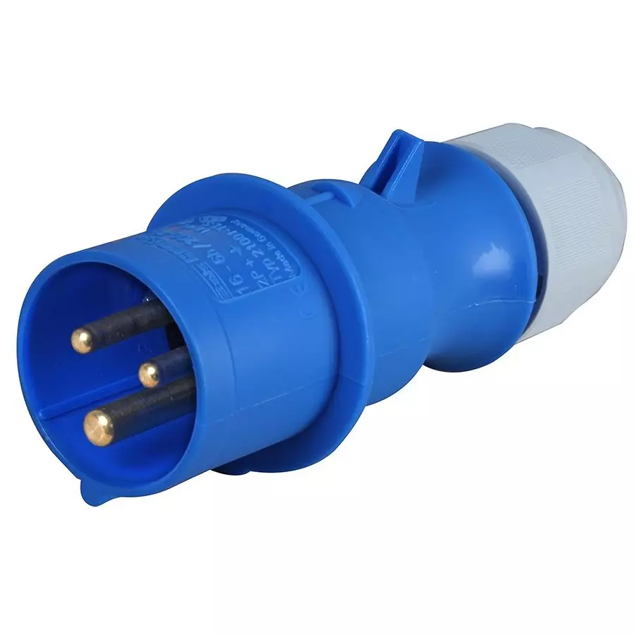 CEENORM Plug, Free, 240V, 16A, 2P+E, 21001-TLS