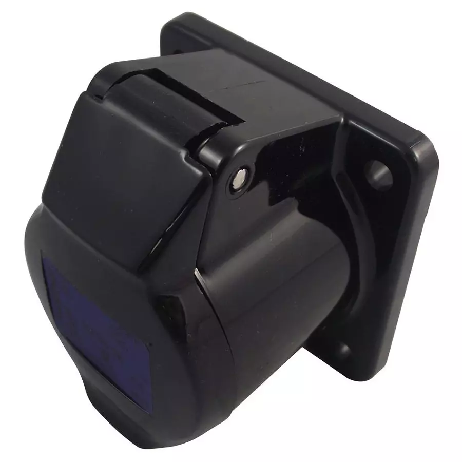 WALTHER Socket, Panel Mount, 240V, 2P+E Way, 410306SW