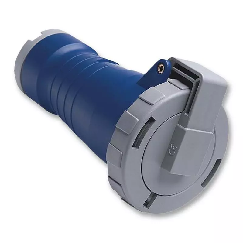 AMPHENOL SINE/TUCHEL CONN, MAINS SOCKET, 16A, 250V, BLUE, 216C6W